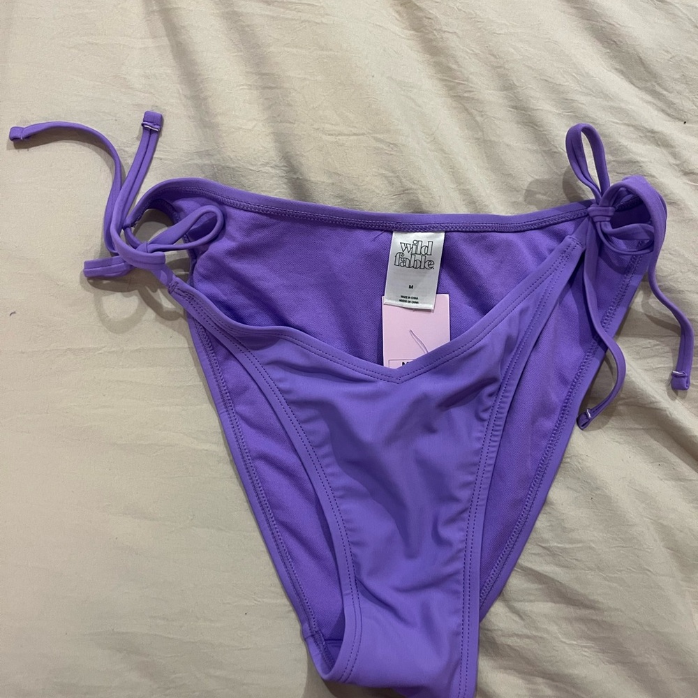 Wild Fable NWT Purple Tie-Side Bikini Bottoms
